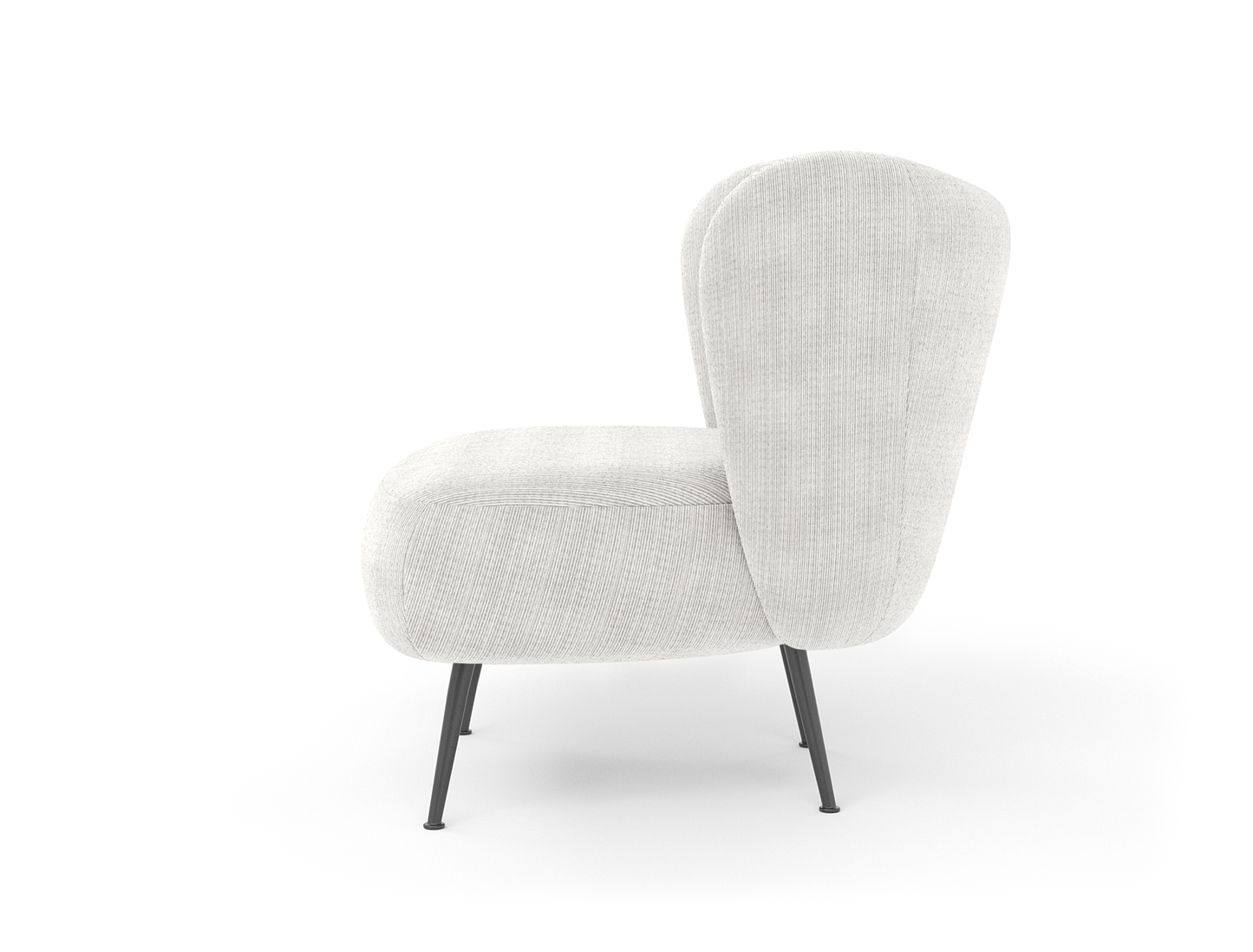 Ryder Beige Corduroy Velvet Armchair