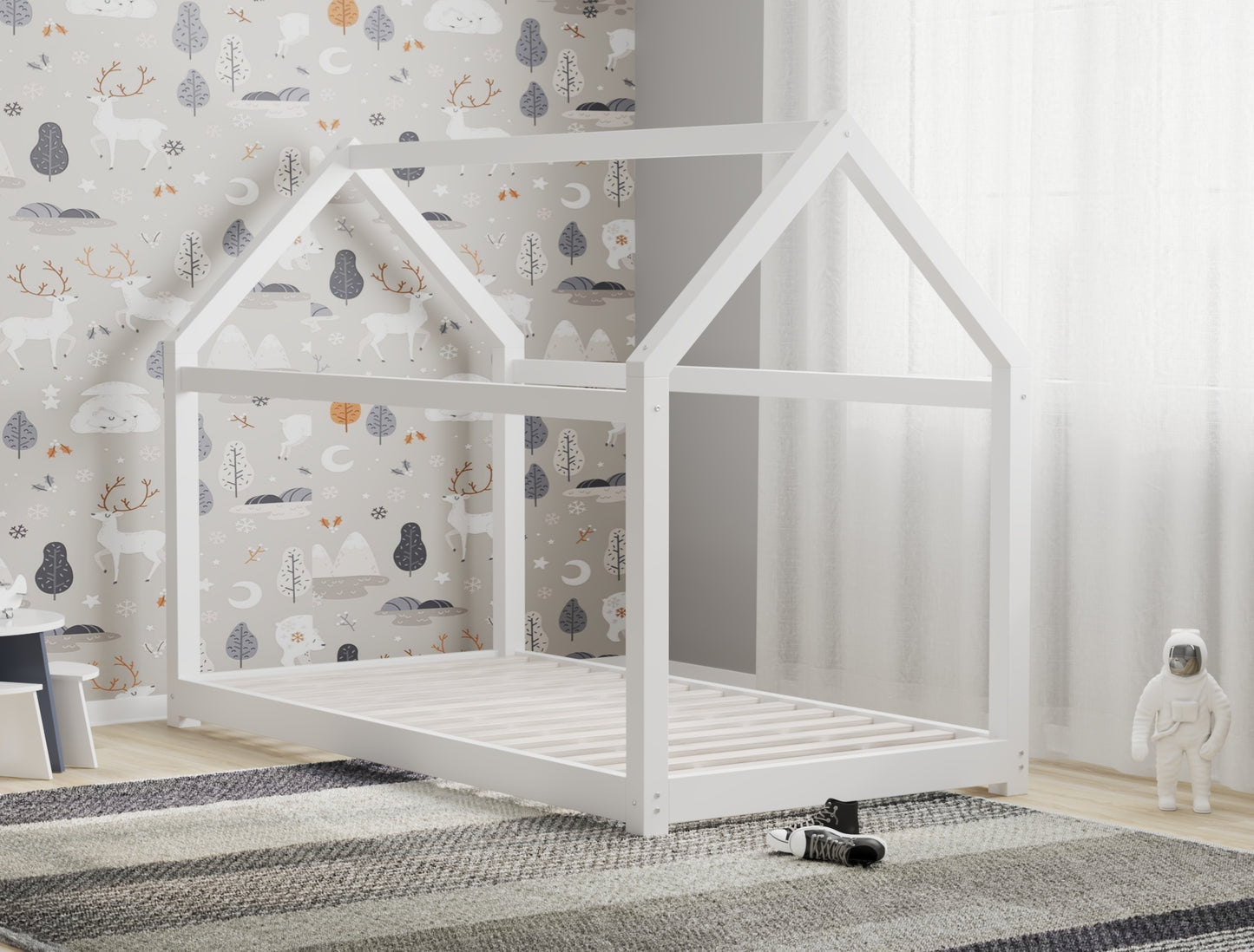 Parker White Pine Kid House Bed