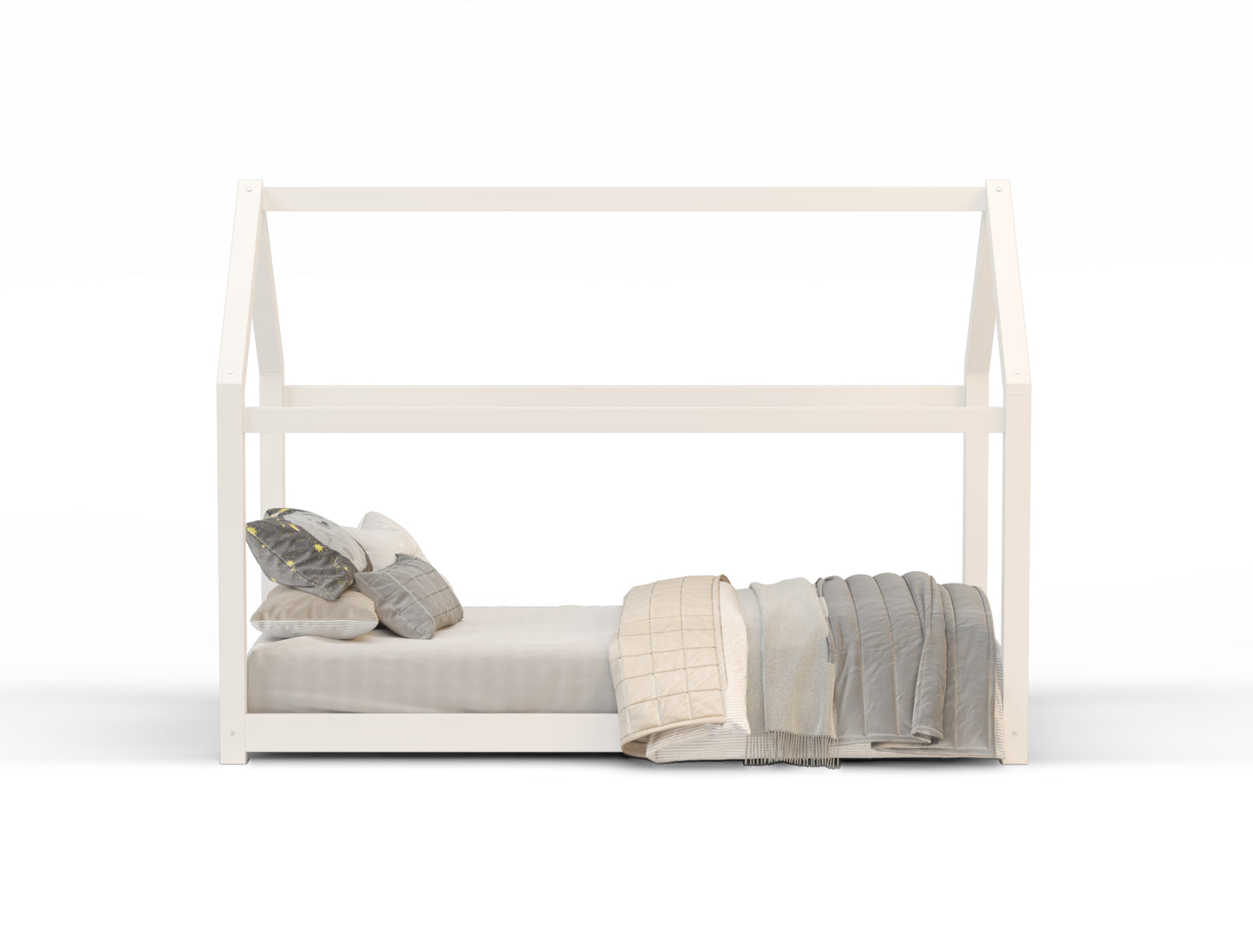 Parker White Pine Kid House Bed