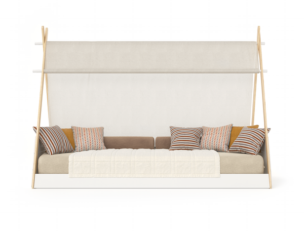 Chloe Natural White Pine Kid Cubby House Bed