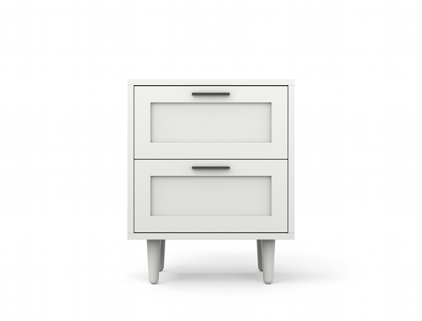 Kenzo II White Bedside Table