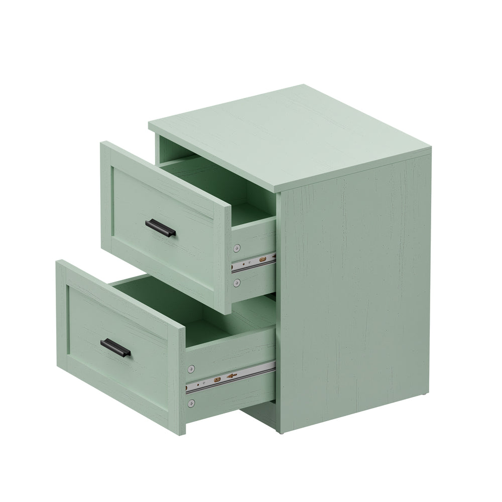 Alex Green Bedside Table