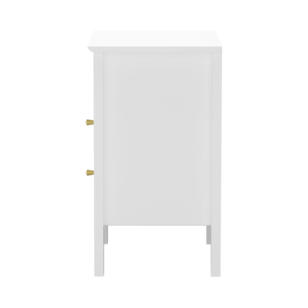 Avalon White Bedside Table