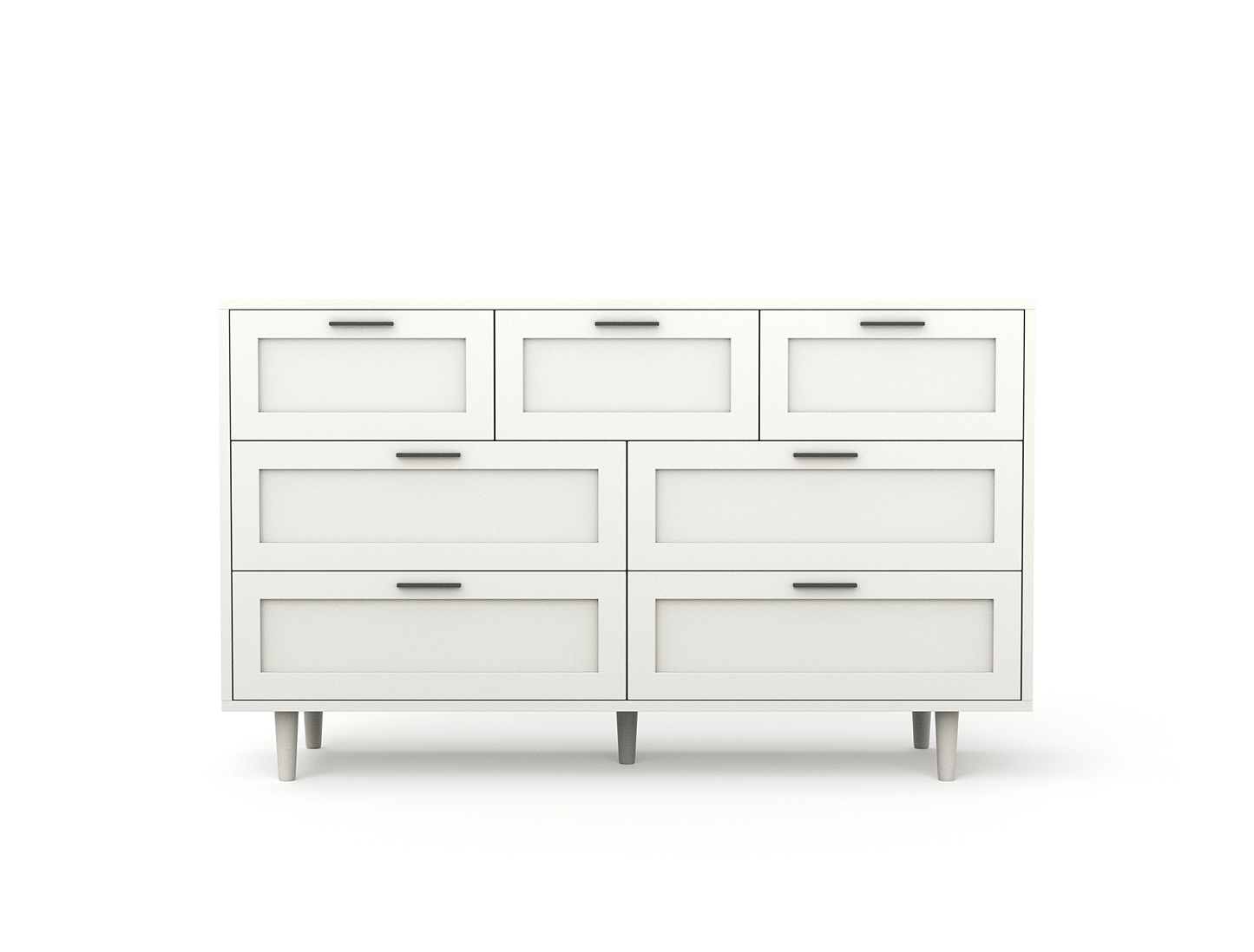 Kenzo White 7 Chest of Drawers
