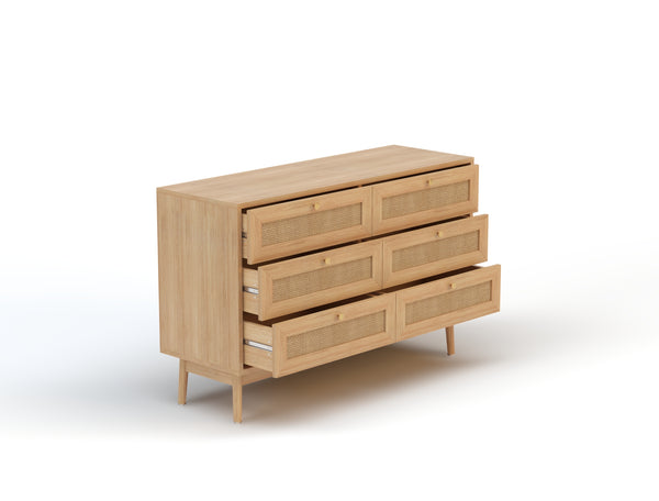 Miller Rattan 9 Drawer Chest of Drawers