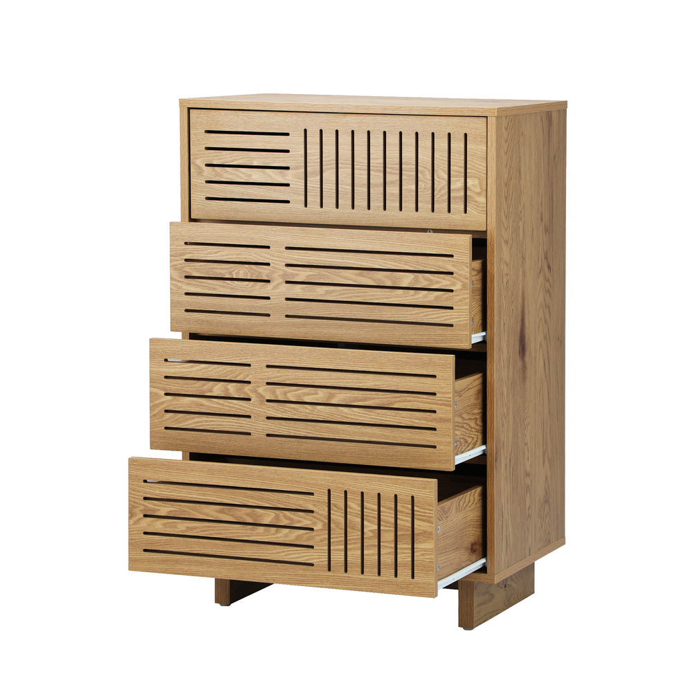 Elara 6 4 Chest of Drawers Storage Cabinet Dresser Tallboy Natural