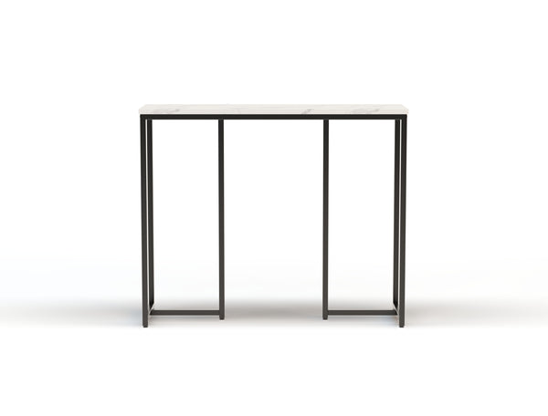Millie Console Table White Top / Black Frame