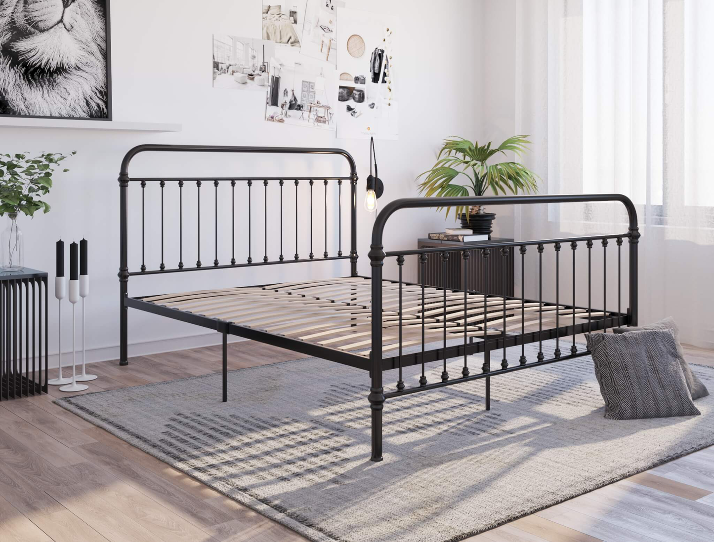 top view of a double bed frame in a bedroom from Isaak
