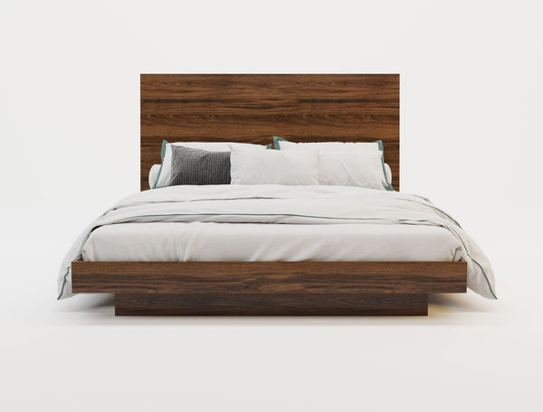 Altair Wooden Walnut Bed Frame