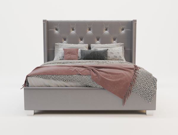 Empress Silver Queen Bed Frame
