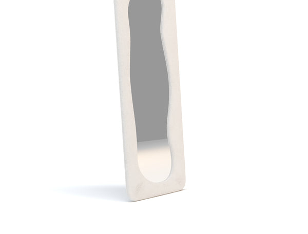 Hendrix White Boucle Full Length Mirror 4