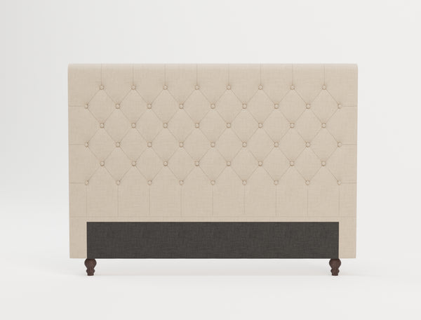 Bellatrix Beige White Oak Bed Head