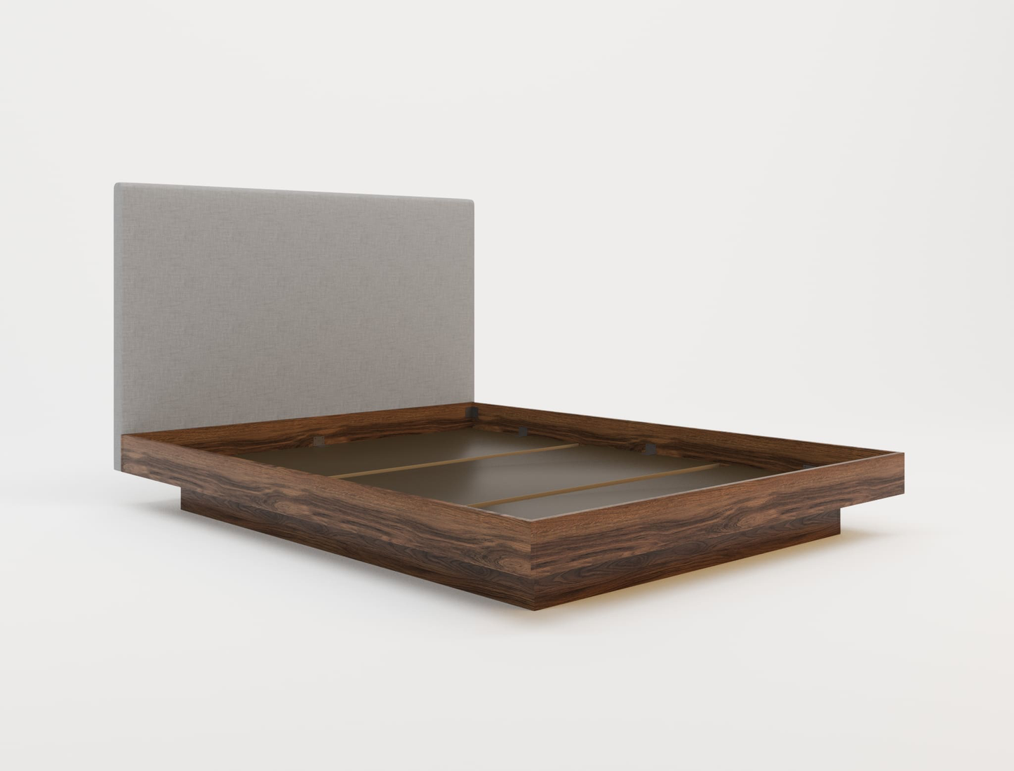 top view of a double bed frame in a white background from Isaak