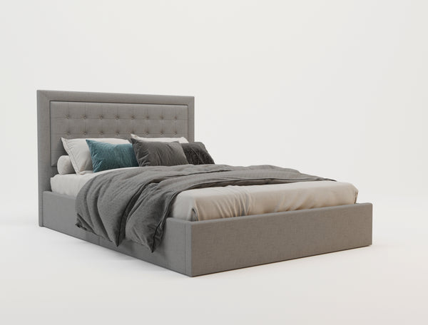 Julianna Grey Fabric Gas Lift Bed Frame