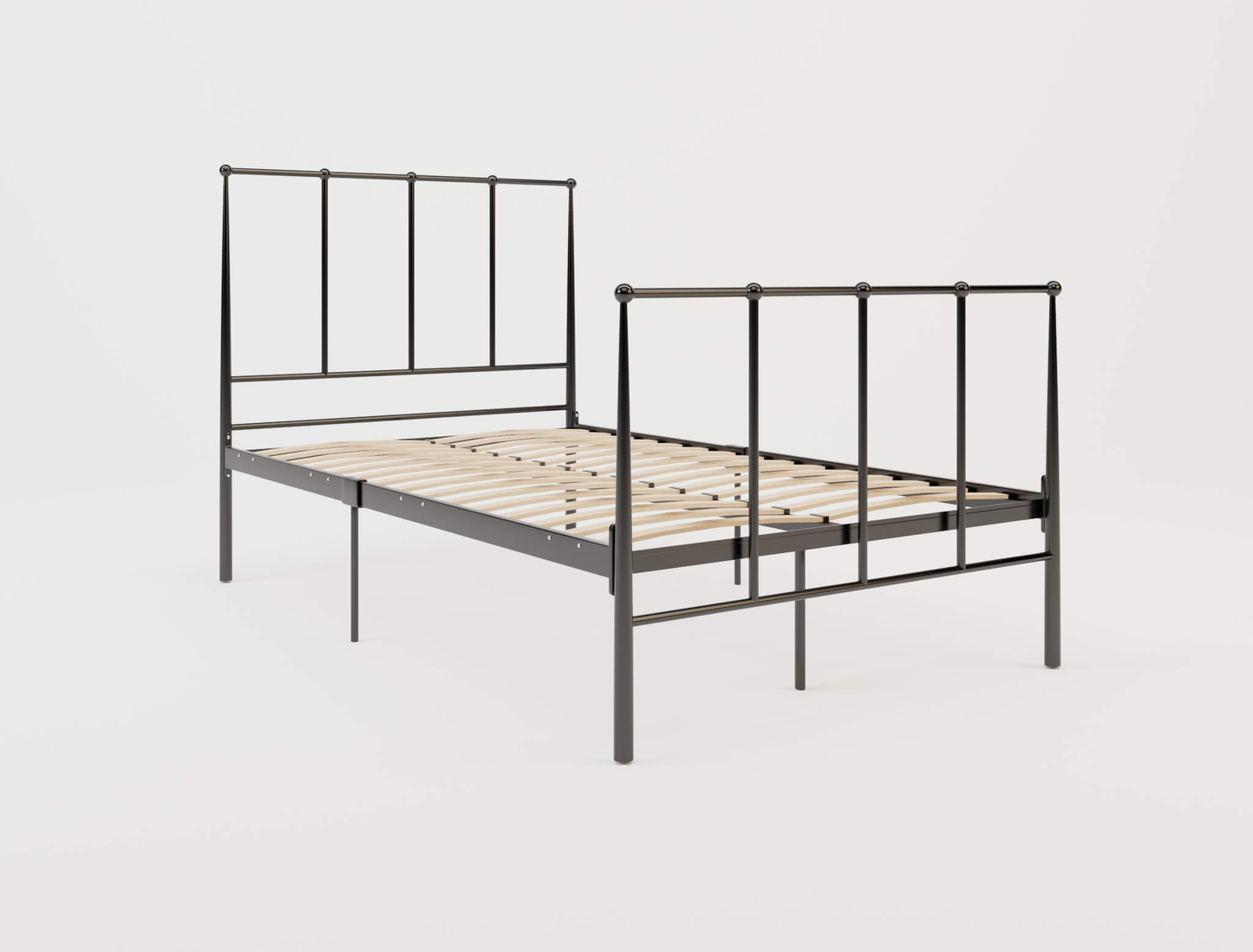 top view of a double bed frame in a white background from Isaak