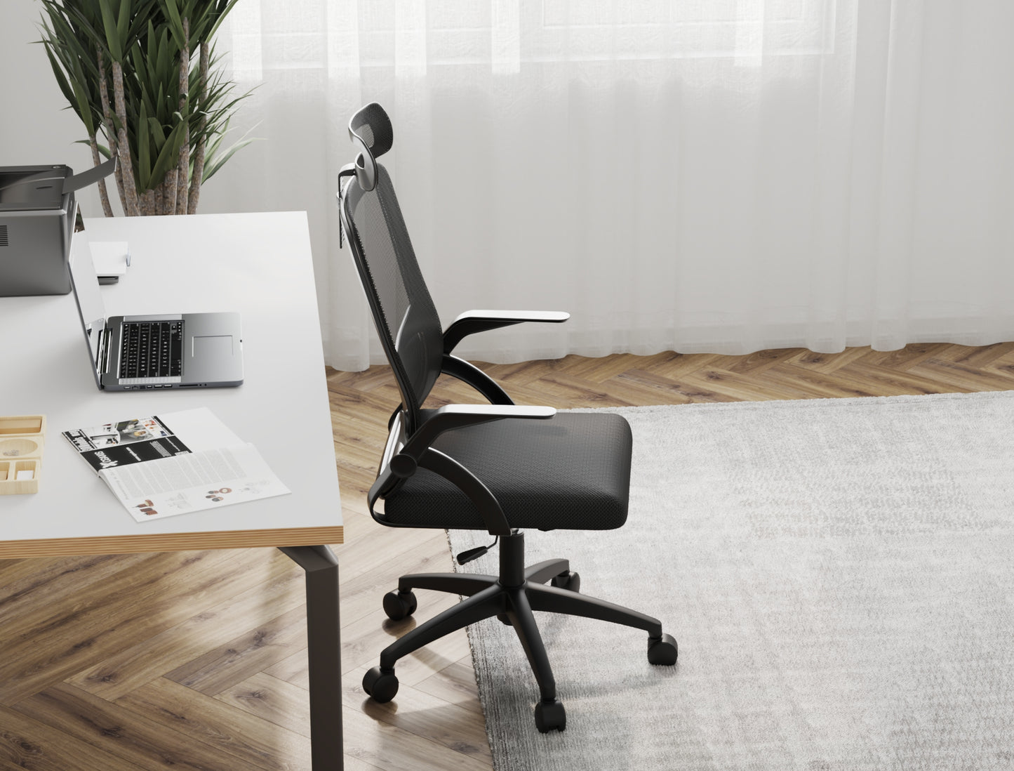 Archer Ergonomic Office Chair Black Mesh/ Black Frame