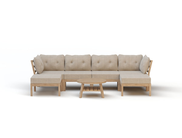 Felix 7 Piece Outdoor Wooden Lounge Set