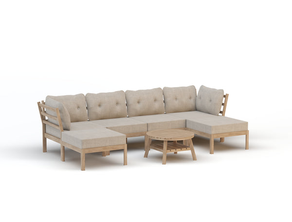 Felix 7 Piece Outdoor Wooden Lounge Set