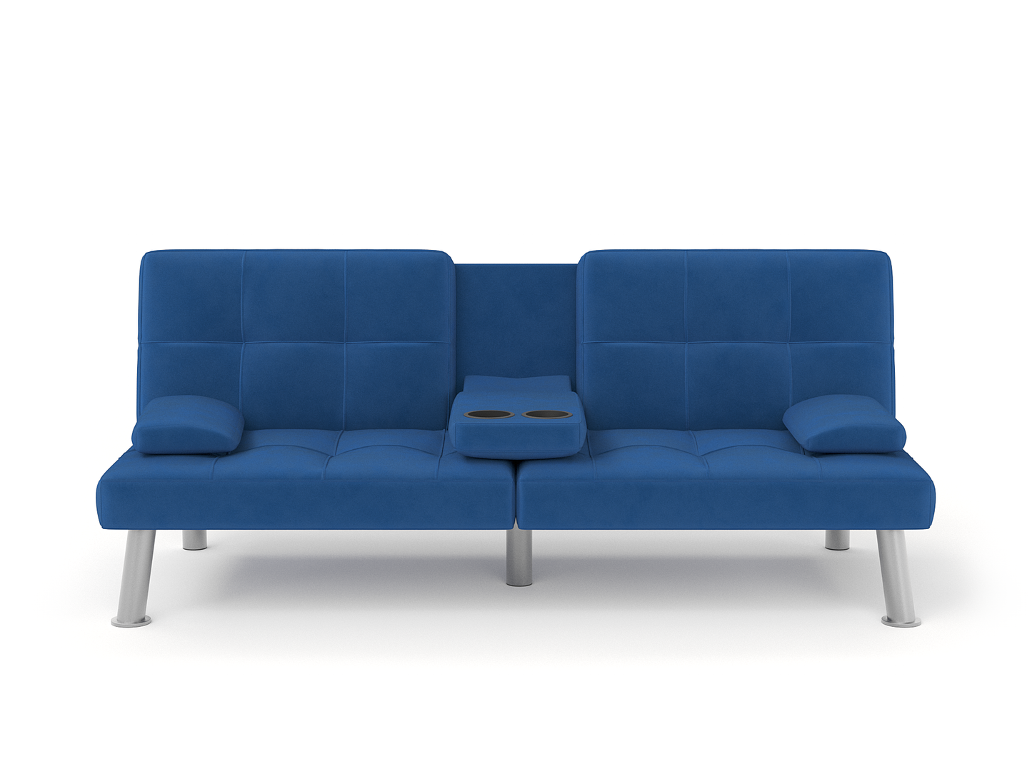 Candice 3-Seater Blue Velvet Sofa Bed