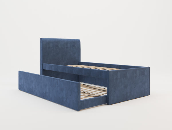 Selina Blue Velvet Trundle