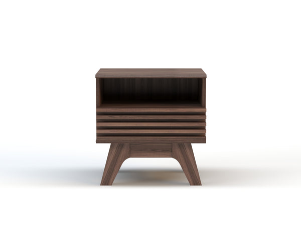 Solo Walnut Bedside Table