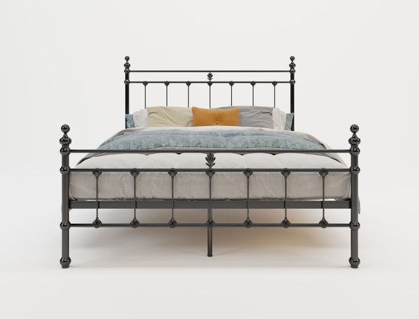 Valarie Black Metal Bed Frame