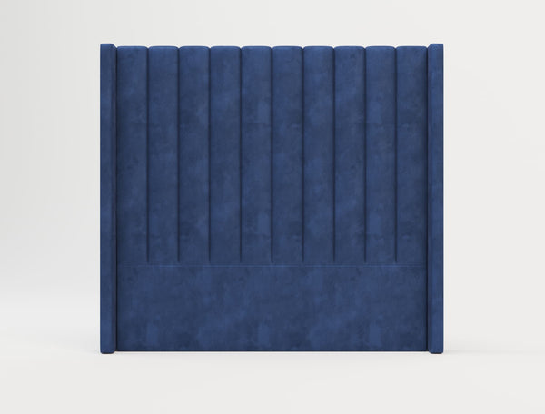 Jacob Blue Velvet Bed Head