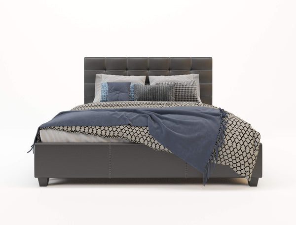 Paris Black Faux Leather Bed Frame