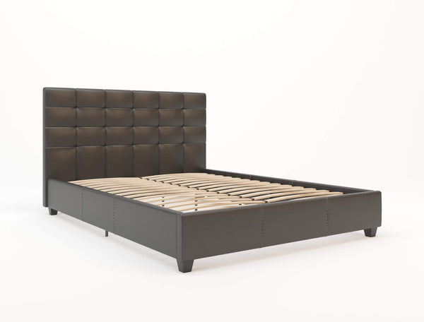 Paris Black Faux Leather Bed Frame