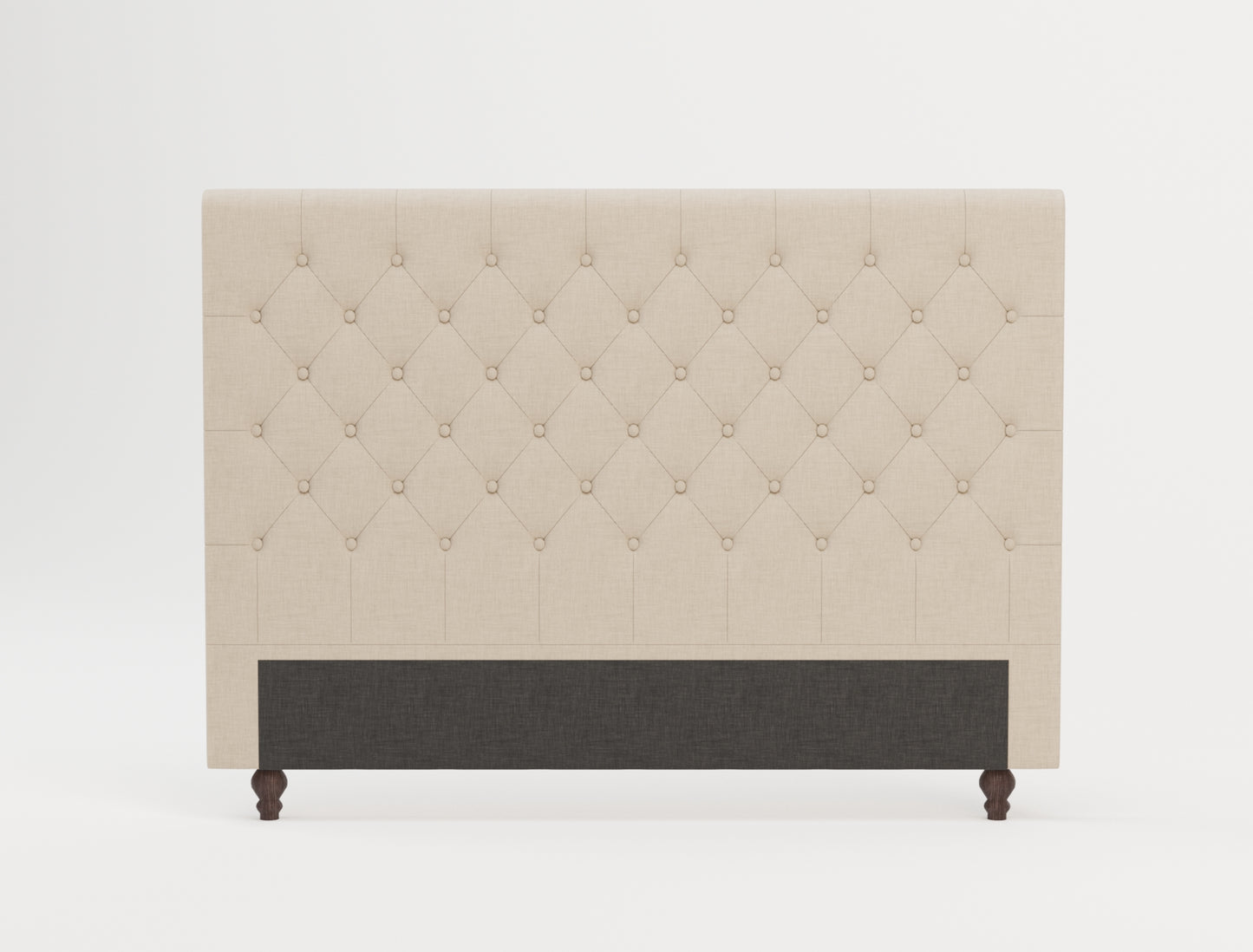 Bellatrix Beige White Oak Bed Head