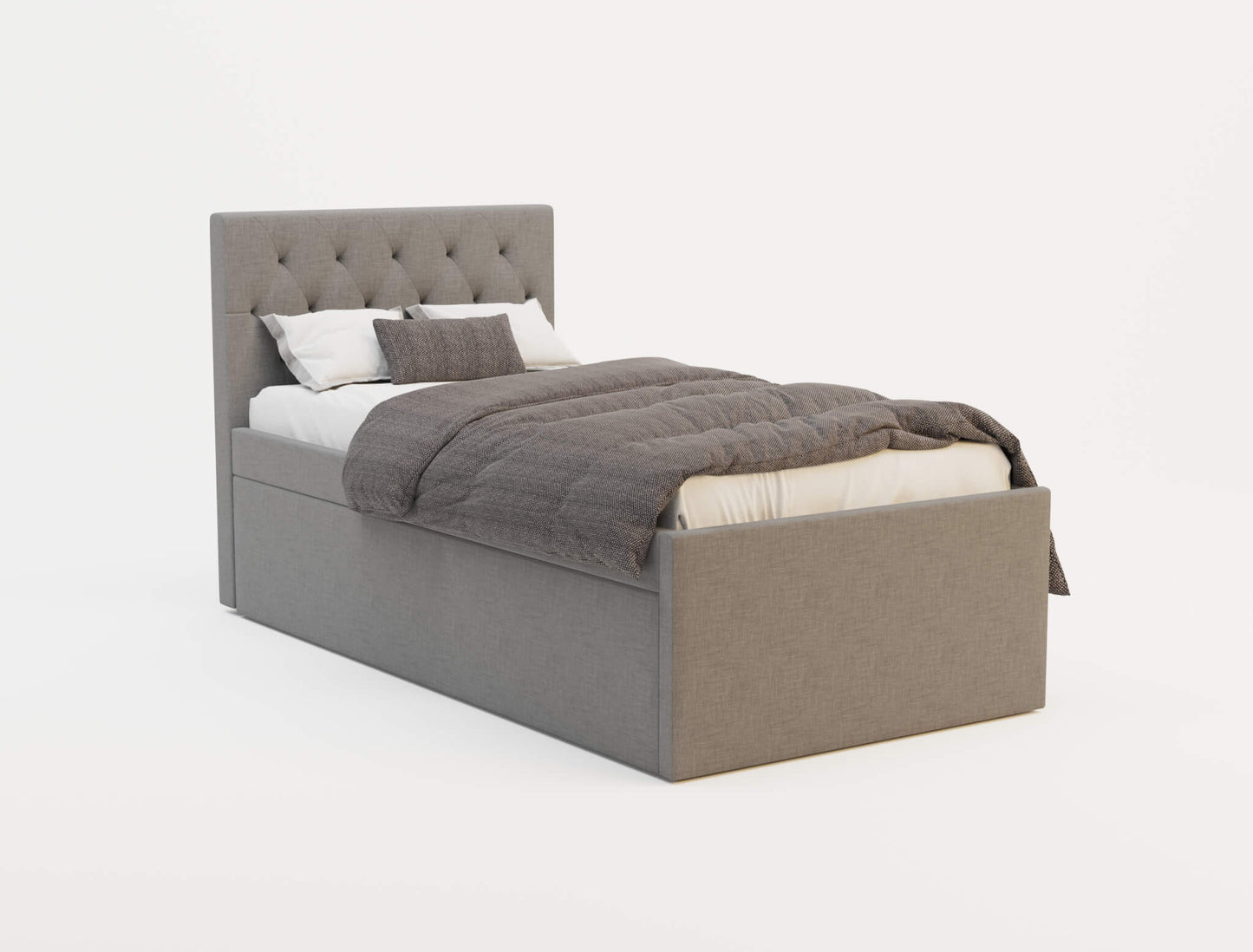 Corden Grey Fabric Trundle