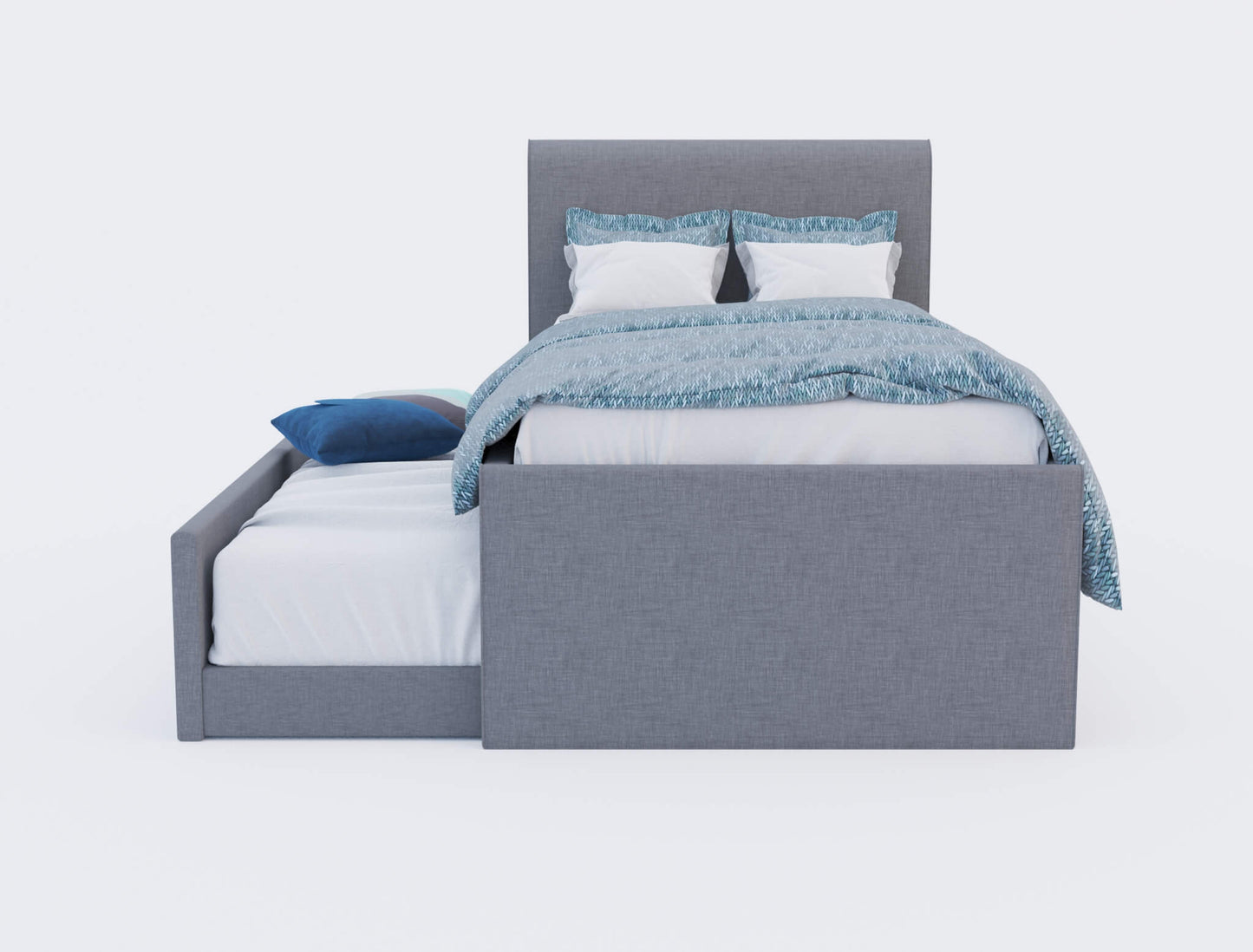 Hazel Grey Fabric Trundle