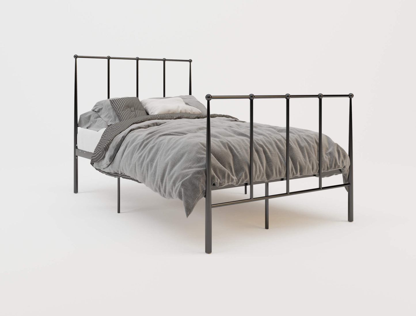 Kendall Black Metal Bed Frame