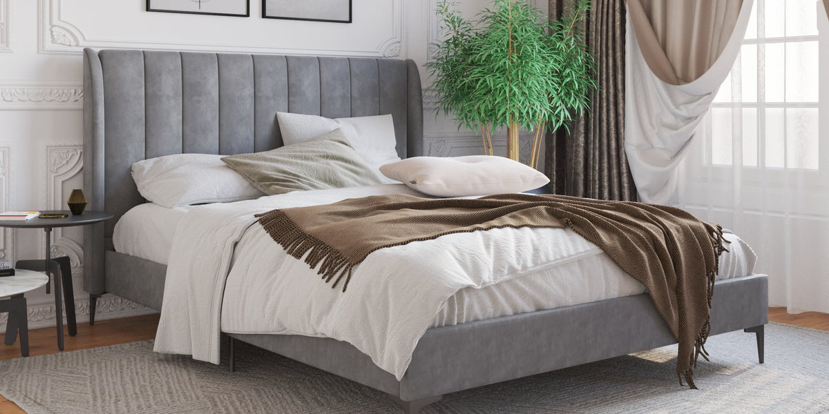 Velvet Bed Frames That Elevate Your Oasis Isaak — ISAAK