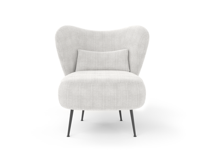 Ryder Beige Corduroy Velvet Armchair