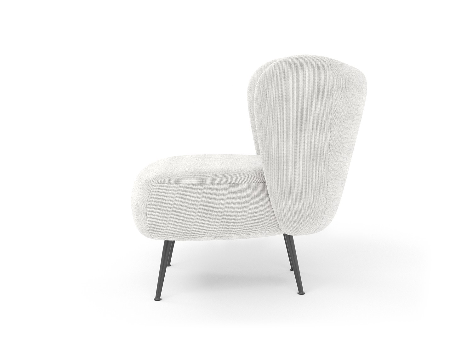 Ryder Beige Corduroy Velvet Armchair