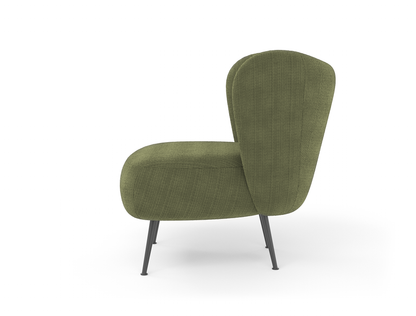 Ryder Green Corduroy Velvet Armchair