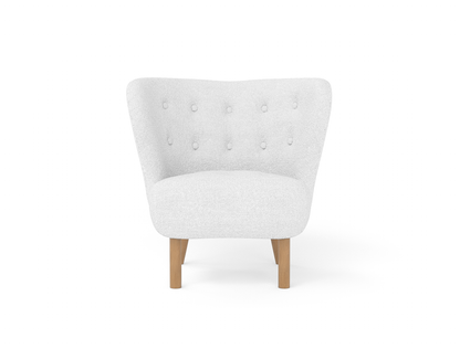 Kaeda White Sherpa Armchair