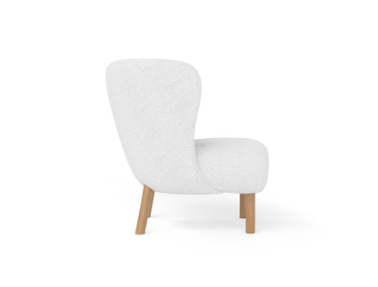 Kaeda White Sherpa Armchair