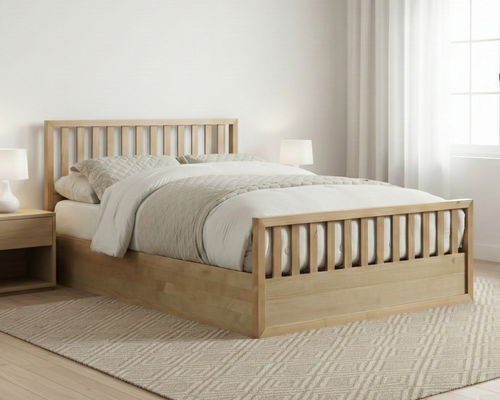 Mariadel Wooden Natural Gas Lift Bed Frame