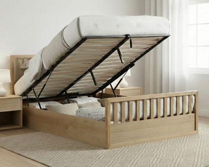 Mariadel Wooden Natural Gas Lift Bed Frame