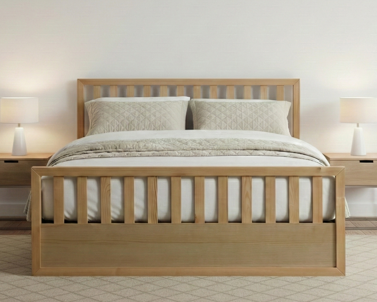 Mariadel Wooden Natural Gas Lift Bed Frame