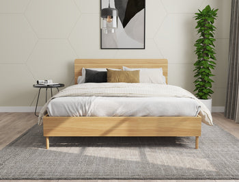 Ari Wooden Natural Bed Frame