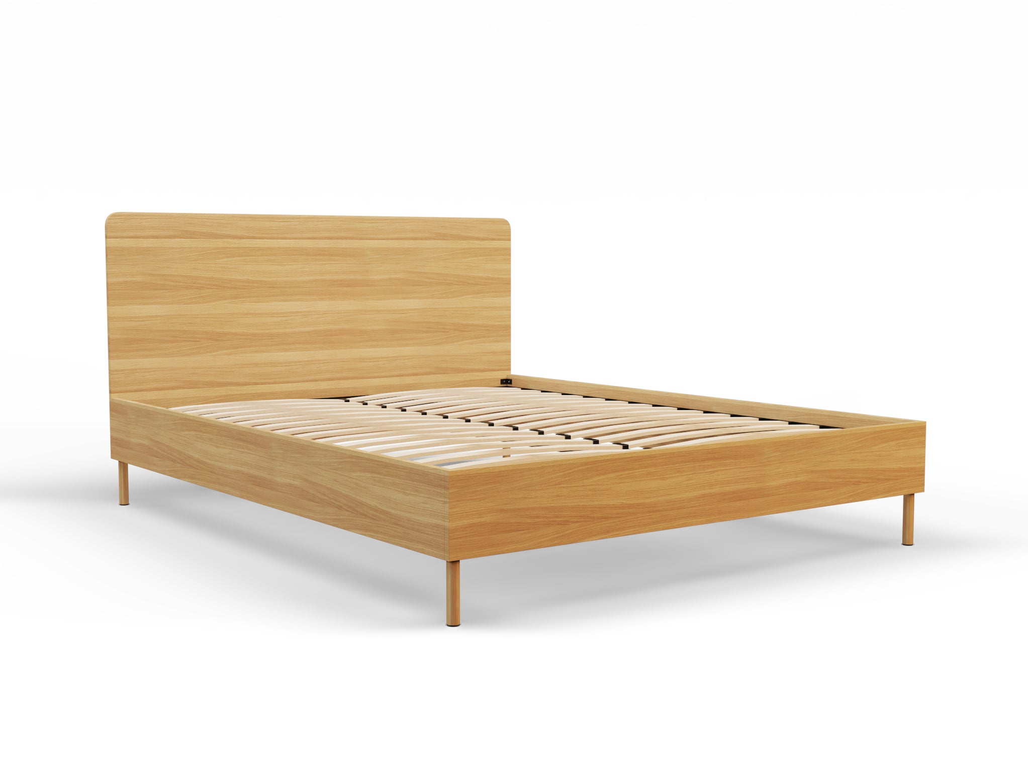 Ari Wooden Natural Bed Frame — ISAAK