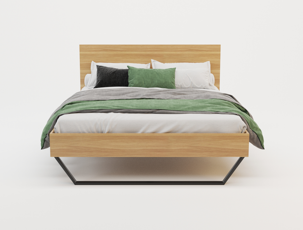 Atlas Wooden Natural King Bed Frame
