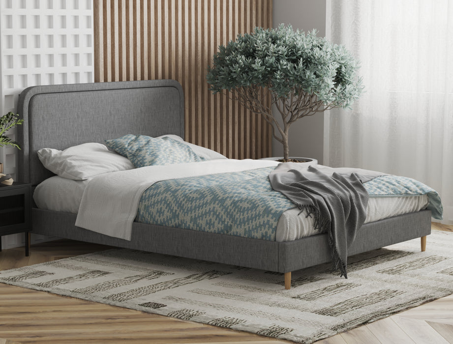 Felix Grey Fabric Bed Frame