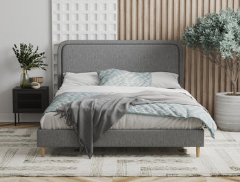 Felix Grey Fabric Bed Frame