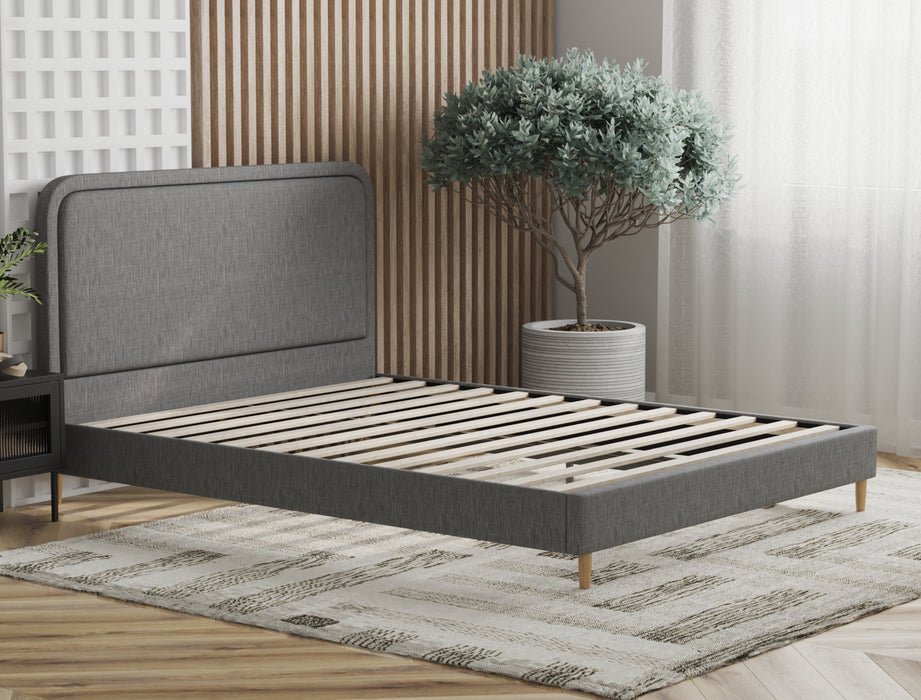 Felix Grey Fabric Bed Frame