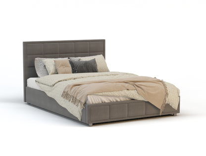 Clair Grey Fabric Gas Lift Bed Frame