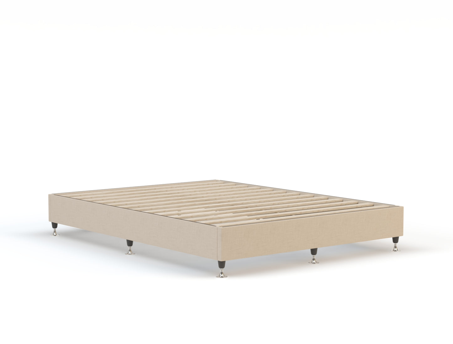 Philipo Beige Fabric Ensemble Bed Frame